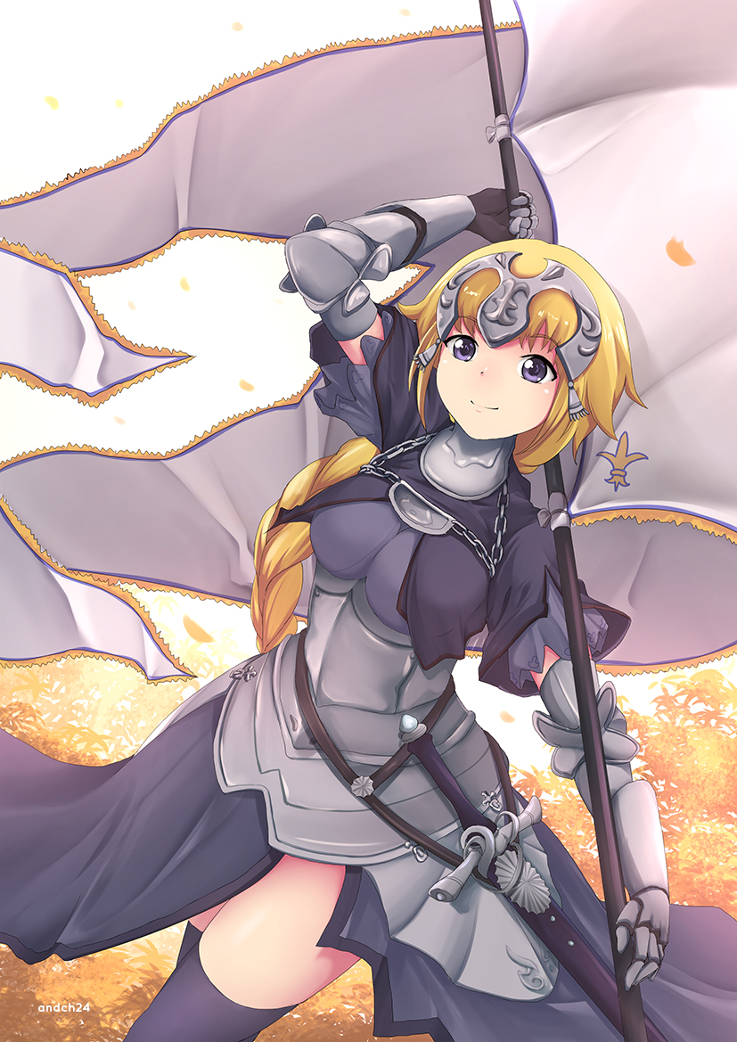 jeanne d'arc (fate and 2 more) drawn by andch24