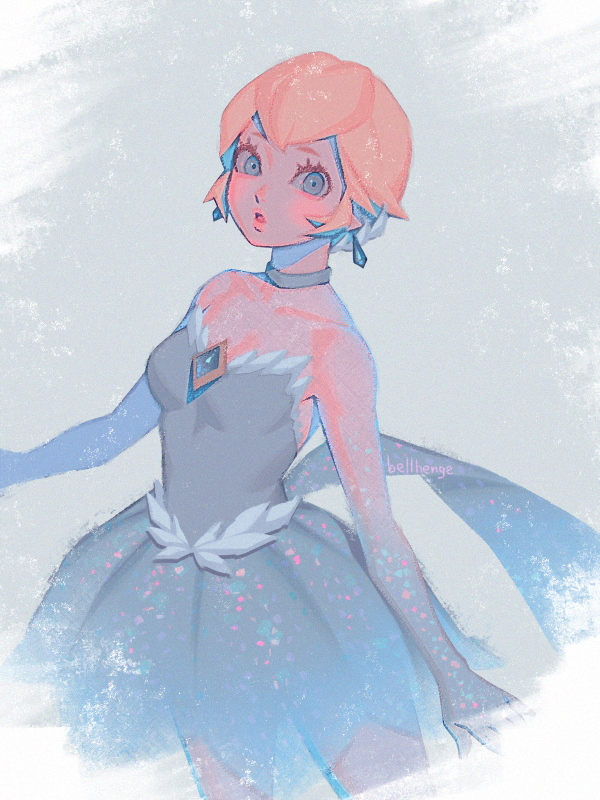 princess peach and figure skater peach (mario and 1 more) drawn by bellhenge