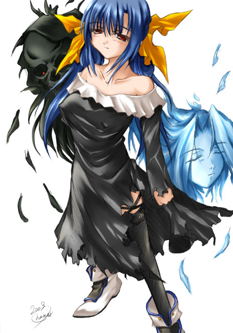 dizzy, necro, and undine (guilty gear) drawn by hamu_(moeyobaka)