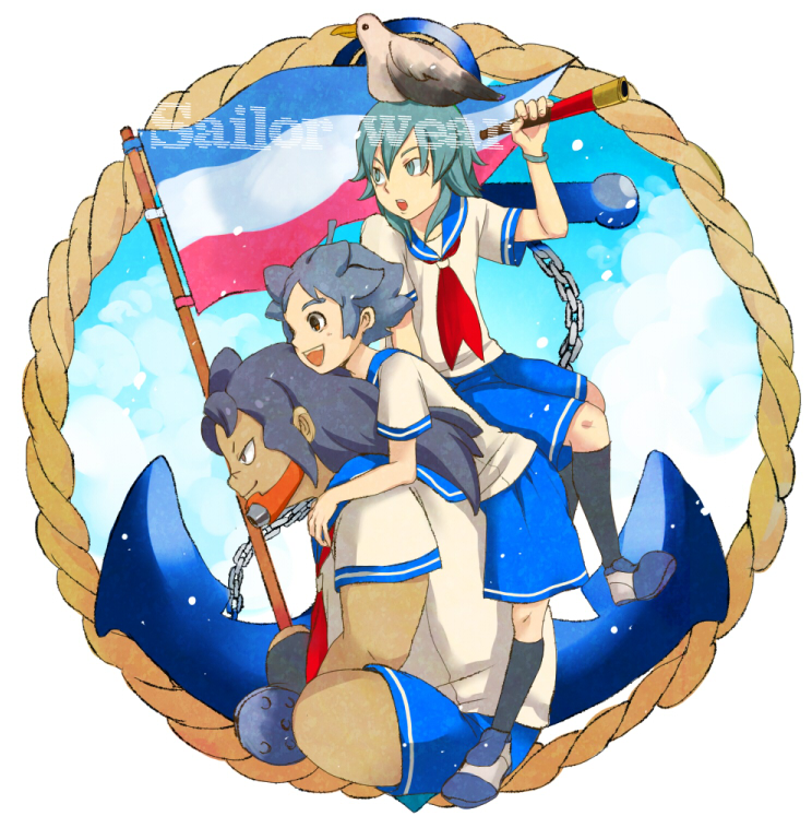 kariya masaki, kageyama hikaru, and amagi daichi (inazuma eleven and 1 more) drawn by nemutai