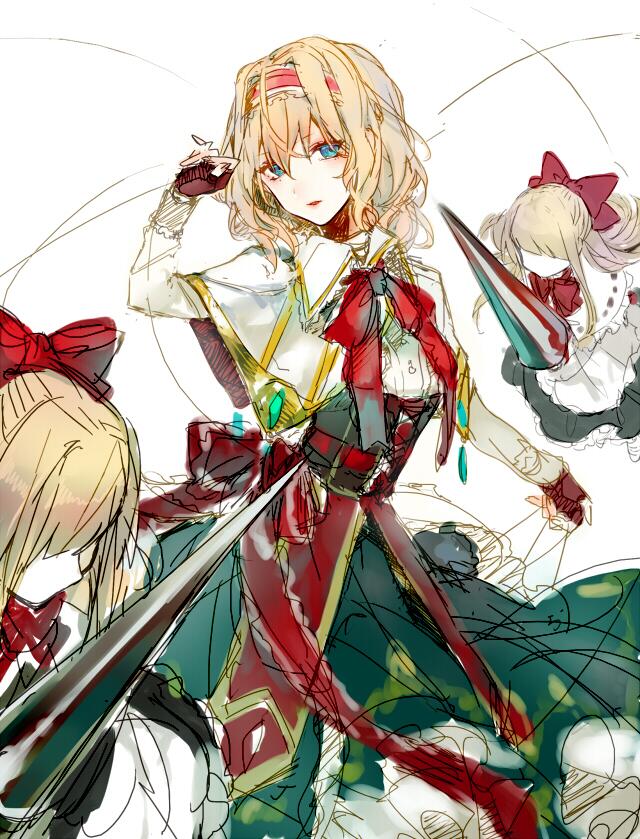 alice margatroid and shanghai doll (touhou) drawn by loalo