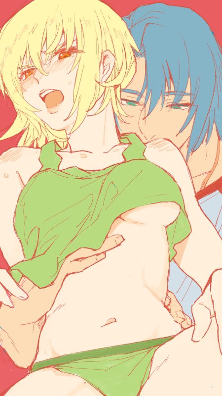 cagalli yula athha and athrun zala (gundam and 1 more) drawn by kimi88407604