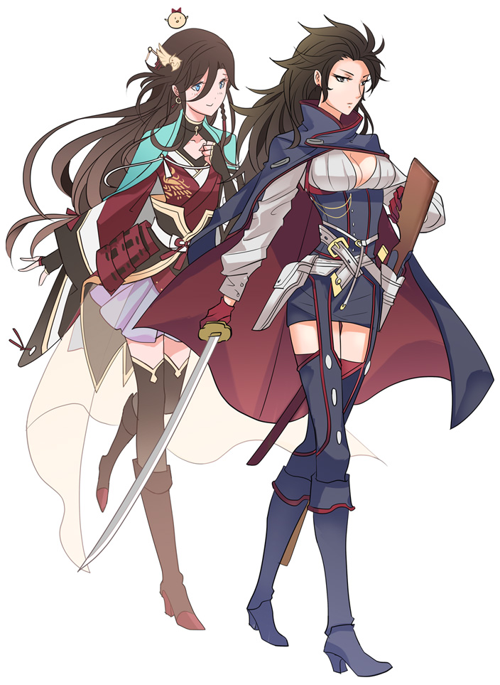 izumi-no-kami kanesada and hijikata toshizou (fate and 2 more) drawn by shou_j