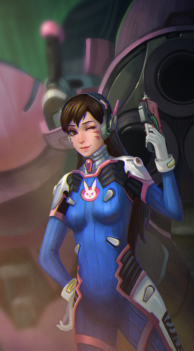 d.va (overwatch and 1 more) drawn by yagaminoue