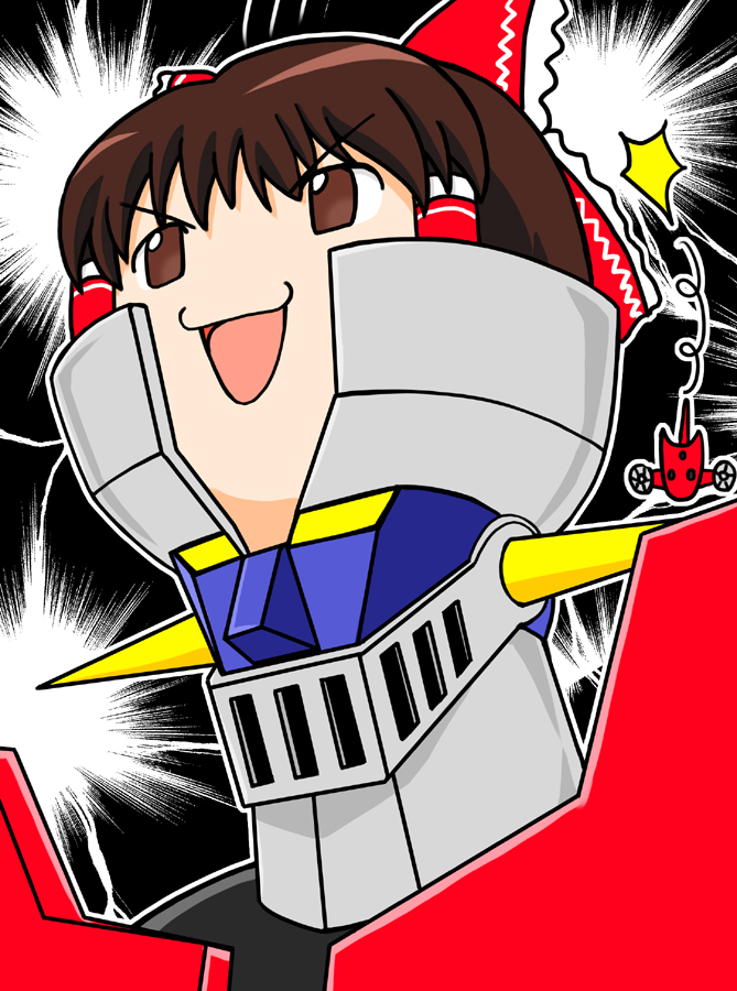 hakurei reimu (touhou and 2 more) drawn by satsuki_harunobu