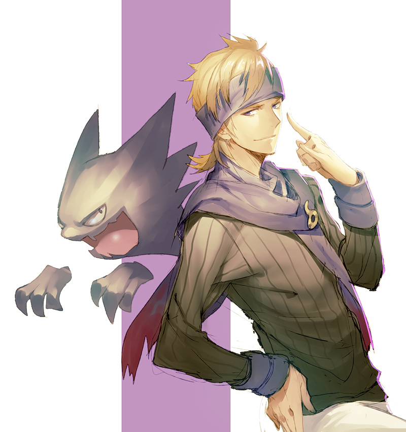 haunter and morty (pokemon and 1 more) drawn by kokutan_kitsunen