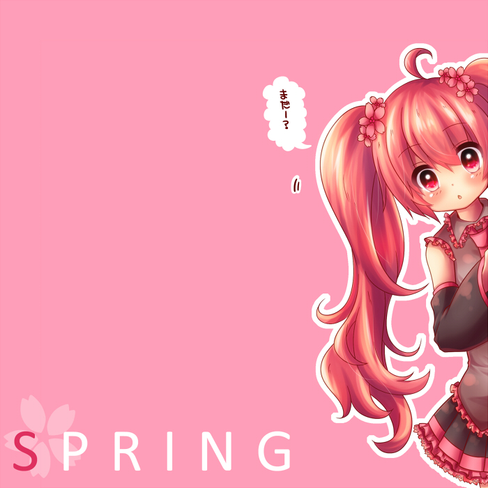 hatsune miku and sakura miku (vocaloid) drawn by urara_(sumairuclover)