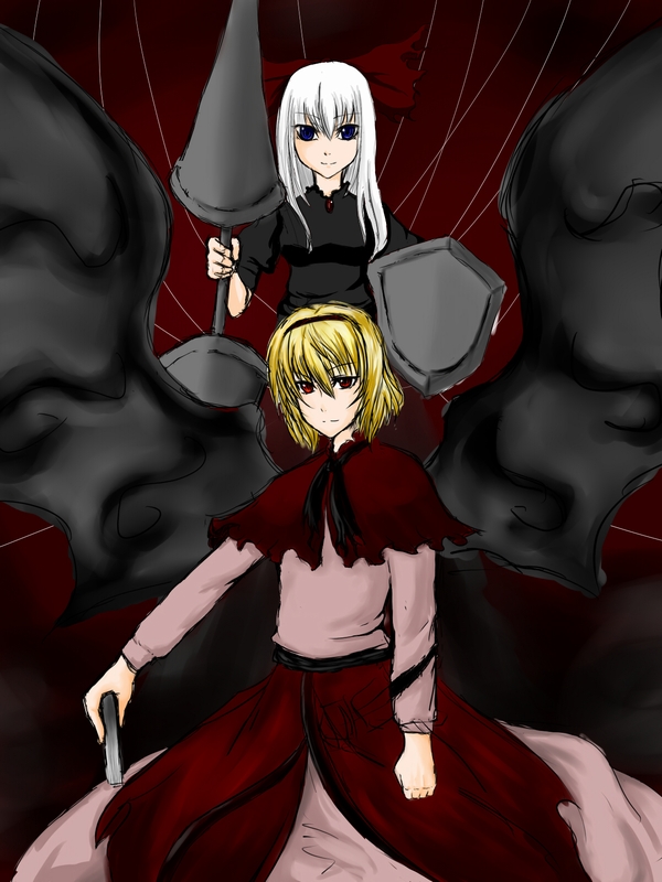 alice margatroid and shanghai doll (touhou) drawn by kusio