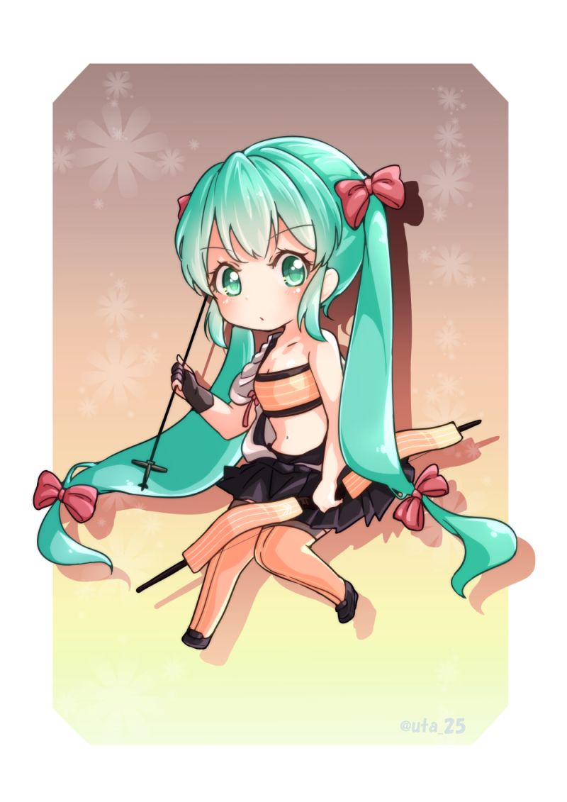 hatsune miku and shouhou (kantai collection and 1 more) drawn by uta_25