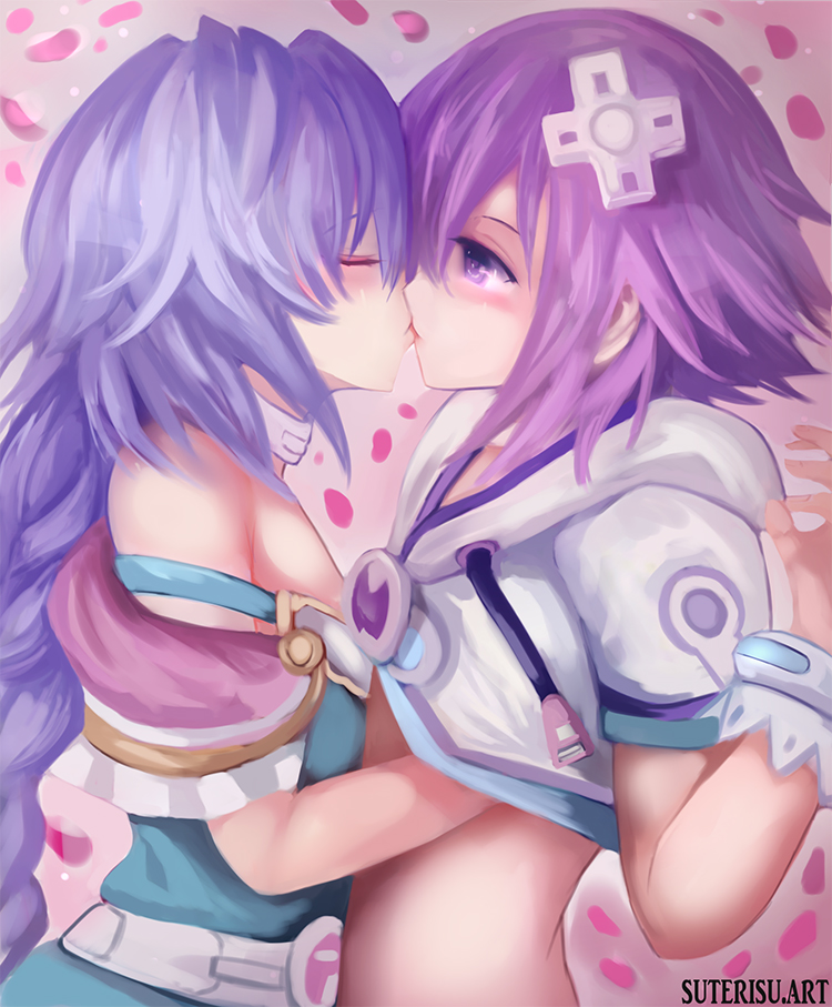 neptune and pururut (neptune and 1 more) drawn by suterisu