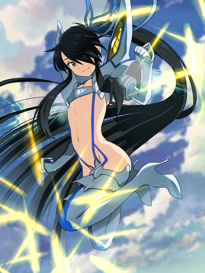 kiryuuin satsuki, junketsu, and nasu no yoichi (kill la kill and 1 more) drawn by fujiwara_riyu