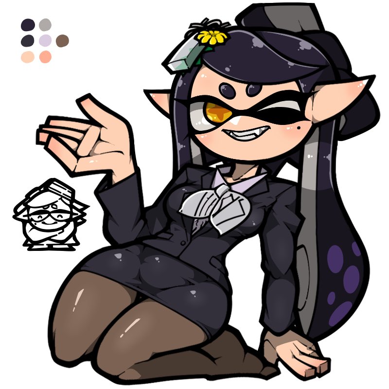 marie and callie (splatoon and 1 more) drawn by name_omoitukan2