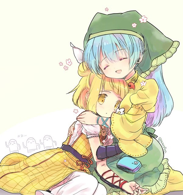 haniyasushin keiki and joutouguu mayumi (touhou) drawn by biyon