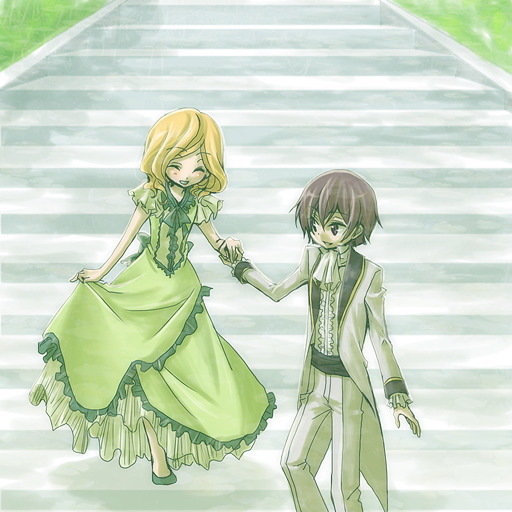 lelouch vi britannia and milly ashford (code geass) drawn by mecco
