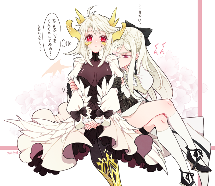 zero and mikhail (drag-on dragoon and 1 more) drawn by shinzui_(fantasysky7)