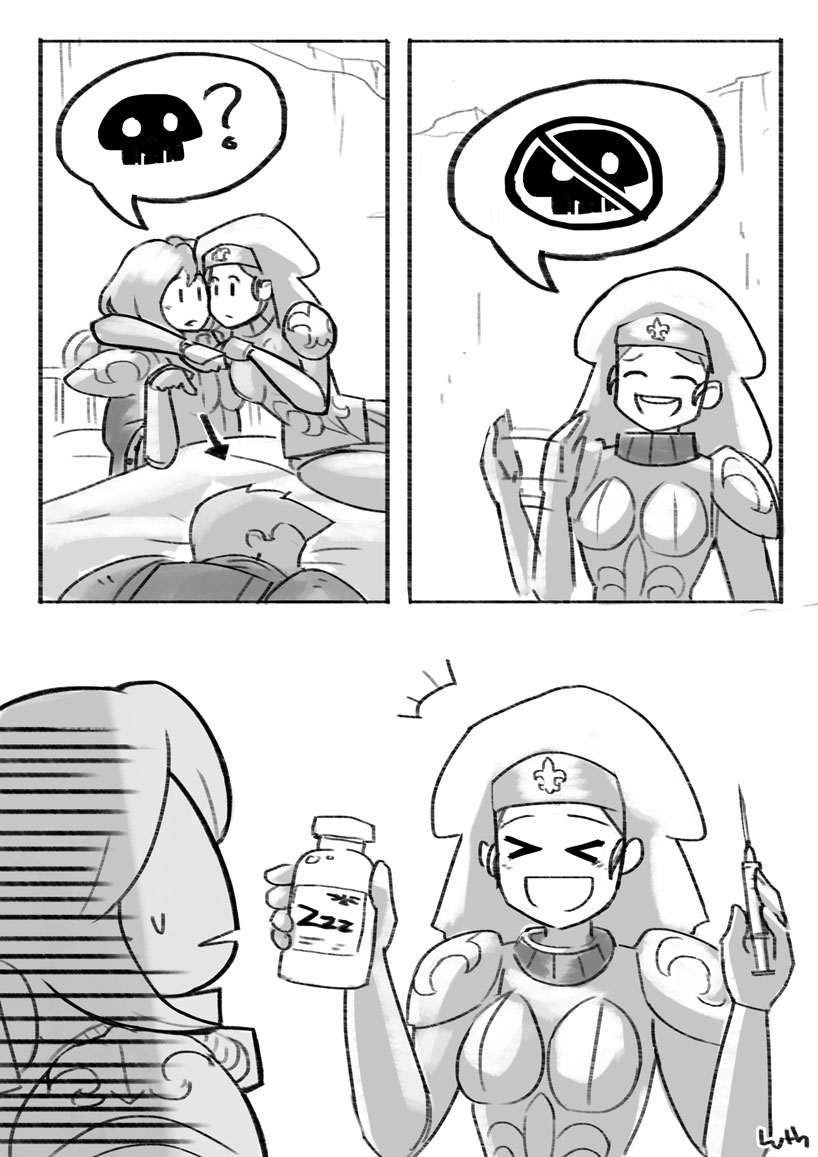 adepta sororitas and astra militarum (warhammer 40k) drawn by lutherniel