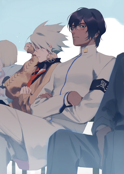 karna, arjuna, and sakata kintoki (fate and 2 more) drawn by rei_(sanbonzakura)