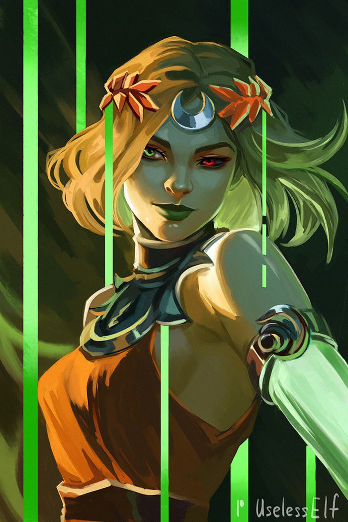 melinoe (hades and 1 more) drawn by useless_elf