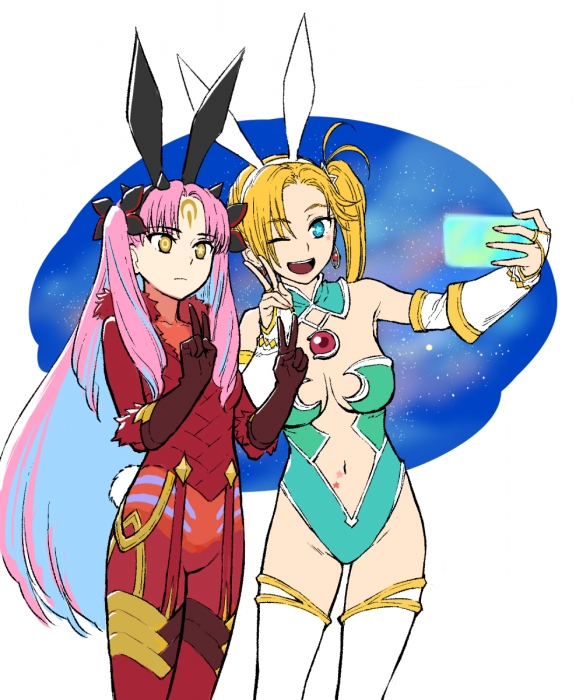 ishtar, space ishtar, and calamity jane (fate and 1 more) drawn by b_suke