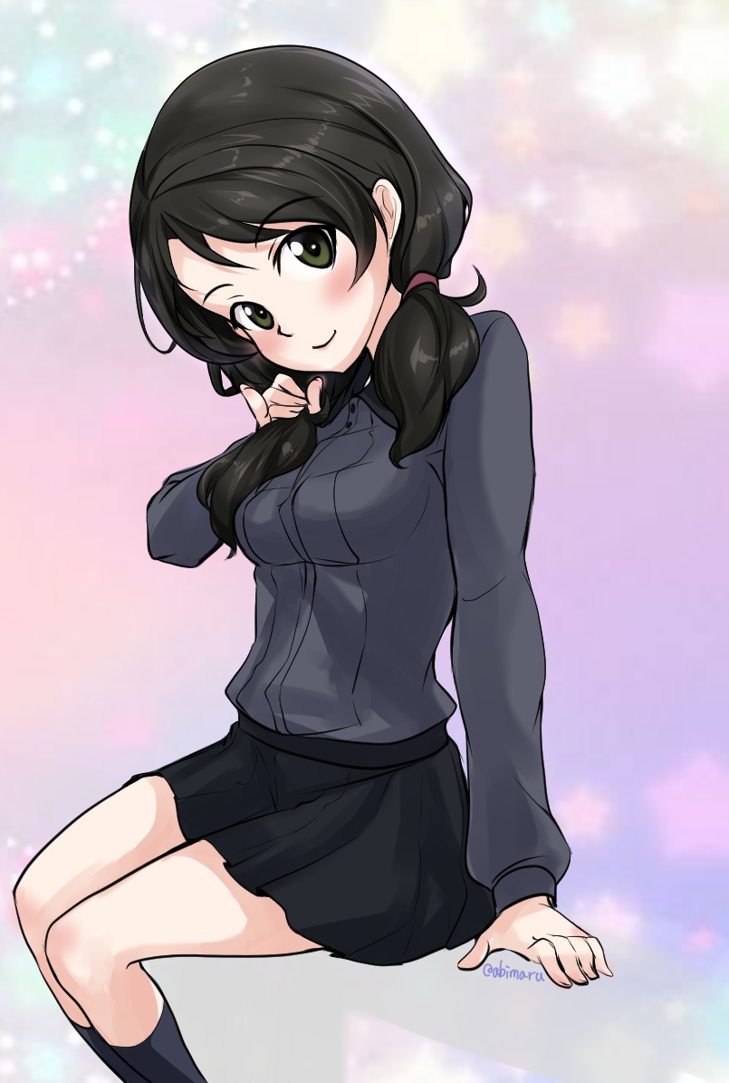 itsumi erika's gunner (girls und panzer) drawn by abimaru_gup