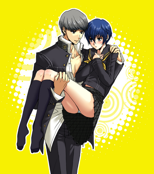 narukami yu and shirogane naoto (persona and 1 more) drawn by komine_minamo