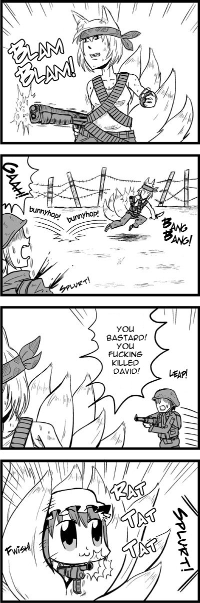 yakumo ran and chen (touhou and 1 more) drawn by bkub