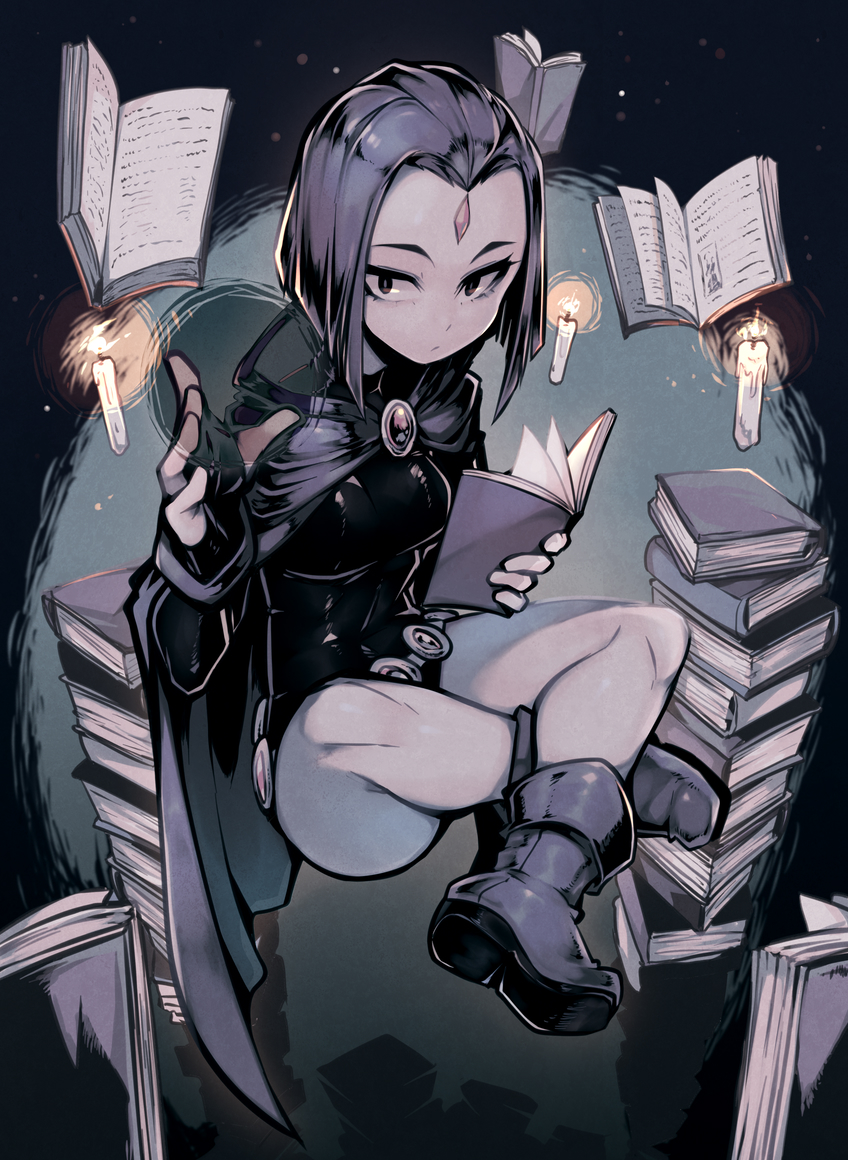 raven (dc comics and 1 more) drawn by parororo