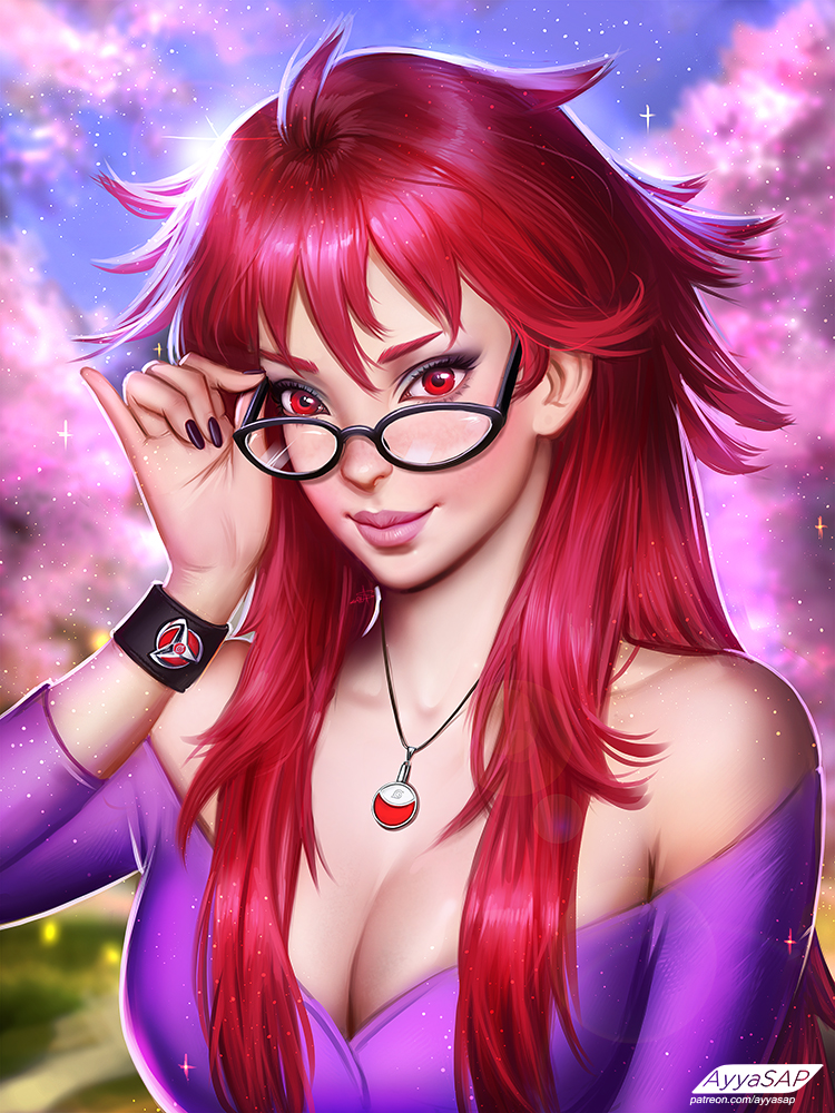 karin (naruto and 1 more) drawn by ayya_sap