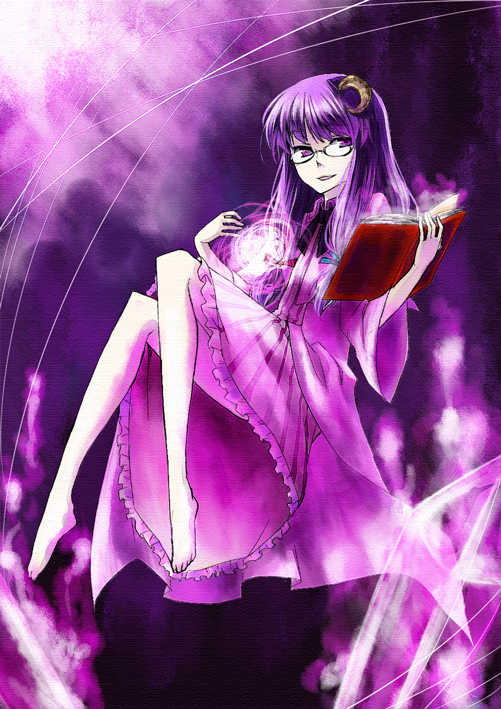 patchouli knowledge (touhou) drawn by tadano_kagekichi