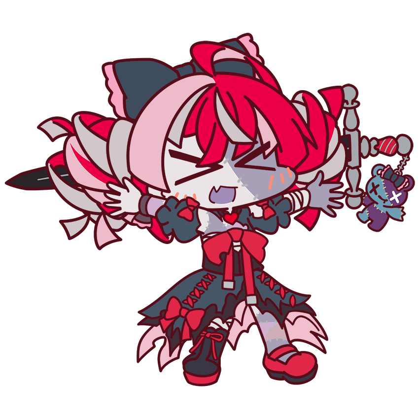 kureiji ollie and udin (hololive and 1 more) drawn by aka_shiba