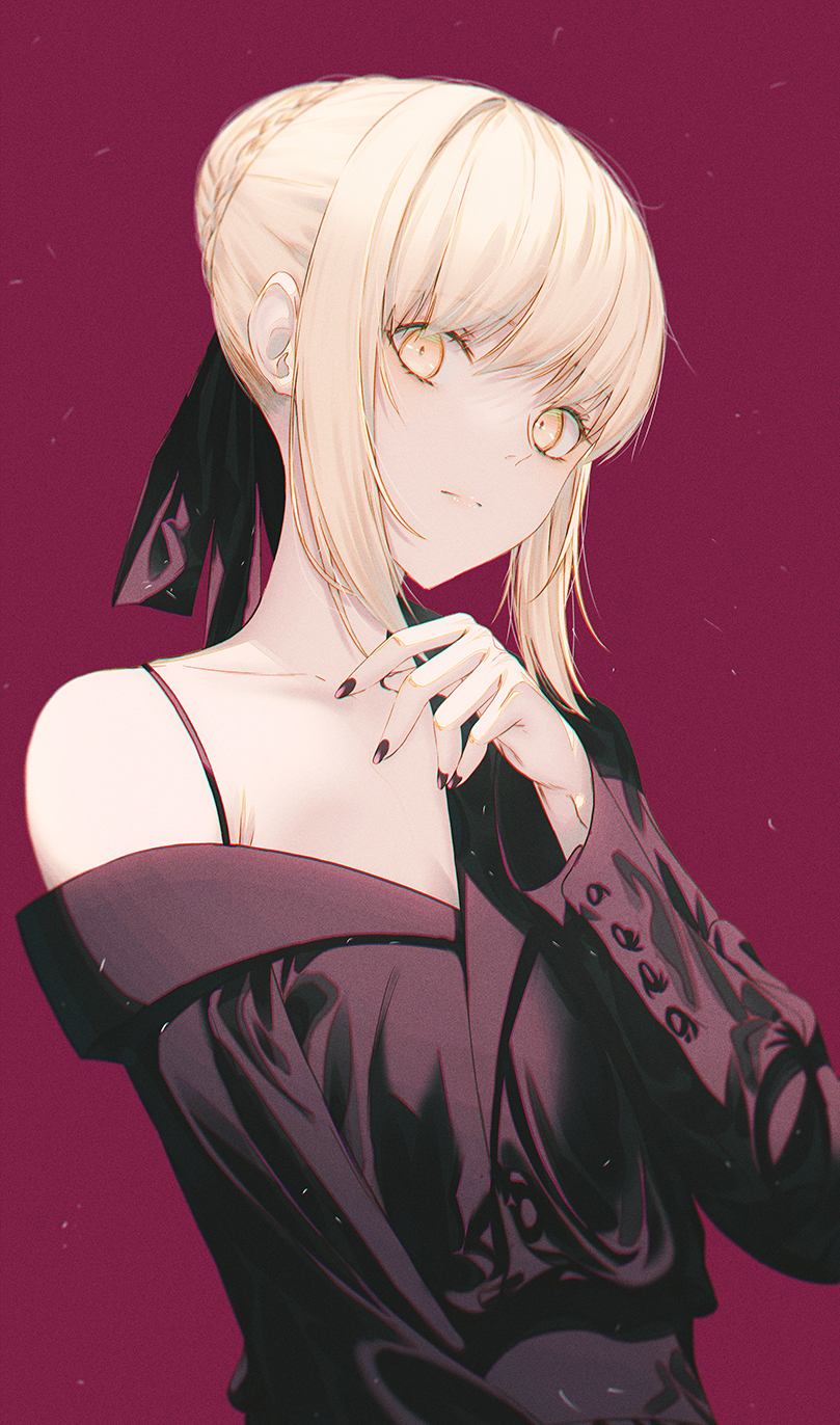 artoria pendragon and saber alter (fate and 2 more) drawn by fov_ps