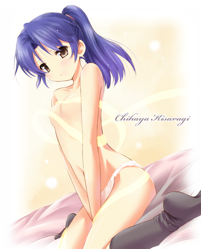 kisaragi chihaya (idolmaster and 1 more) drawn by komone_ushio