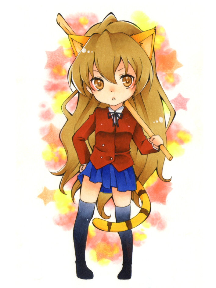 aisaka taiga (toradora!) drawn by kuune_rin