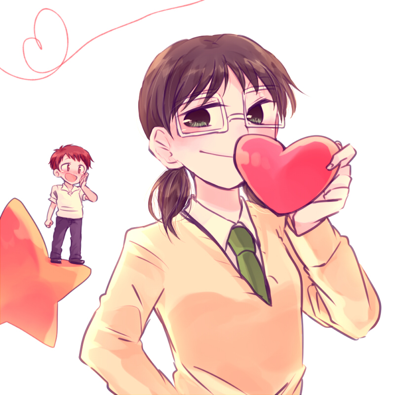 mizushima sayori and yamazaki yuu (love lab) drawn by mizuki_(flowerlanguage)