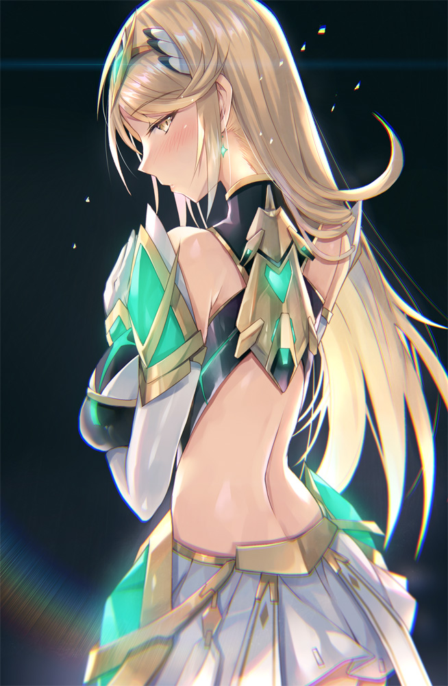 mythra (xenoblade chronicles and 1 more) drawn by inoue_takuya_(tactactak)