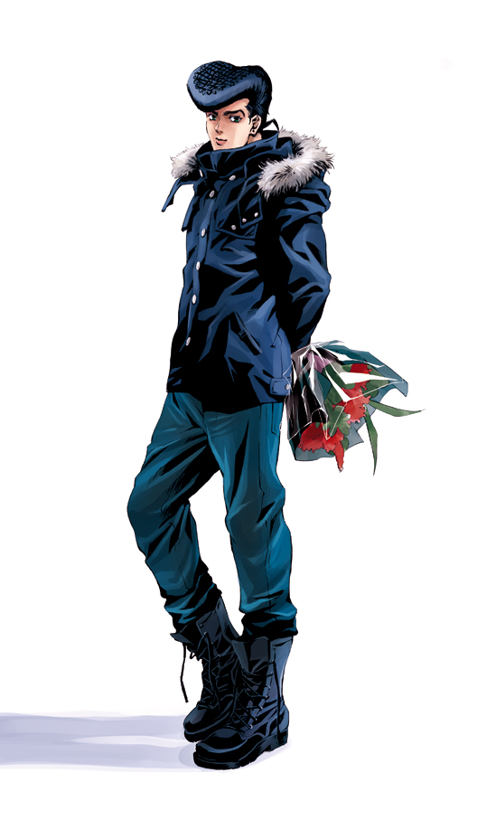 higashikata josuke (jojo no kimyou na bouken and 1 more) drawn by kurenai_karasu