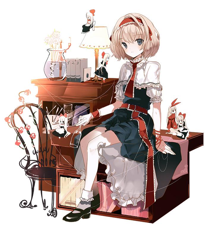 alice margatroid, shanghai doll, and hourai doll (touhou) drawn by cierra_(ra-bit)