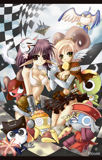 creator, whitesmith, keroro, giroro, tamama, and 4 more (ragnarok online and 1 more) drawn by kom_(water0371)