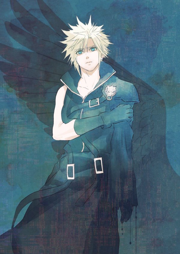 cloud strife (final fantasy and 2 more) drawn by ringomell_ura