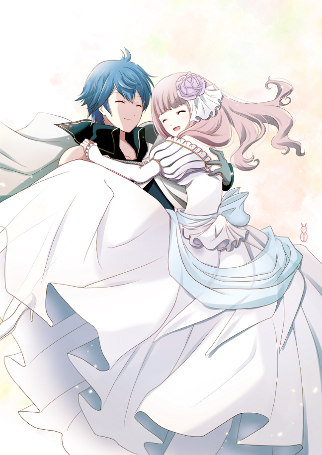 female robin and chrom (fire emblem and 1 more) drawn by machinosuke