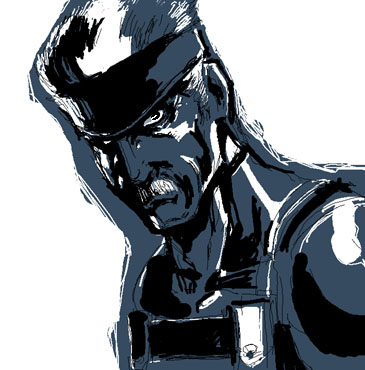 solid snake and old snake (metal gear and 2 more)