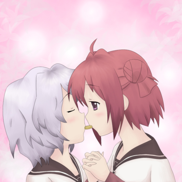 akaza akari and ikeda chitose (yuruyuri) drawn by dxz68742