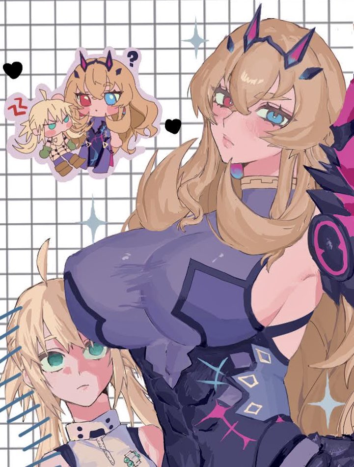 artoria pendragon, artoria caster, and barghest (fate and 1 more) drawn by koani11111