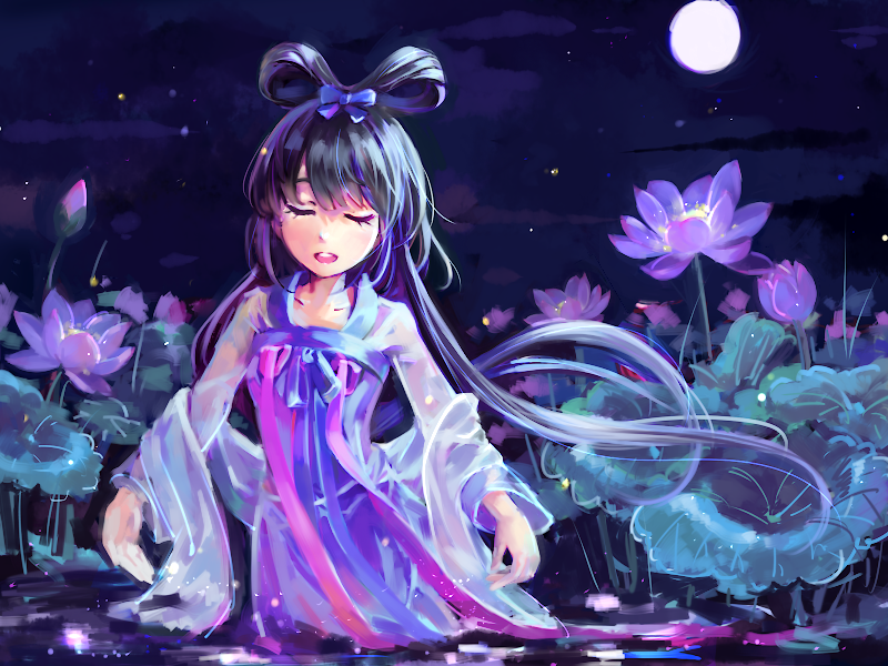 luo tianyi (vocaloid and 1 more) drawn by meng_qi