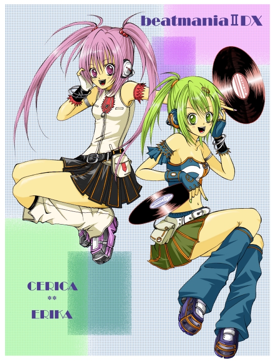 mizushiro celica and kitami erika (bemani and 2 more)