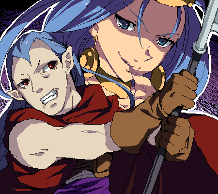 magus and queen zeal (chrono trigger) drawn by enoo