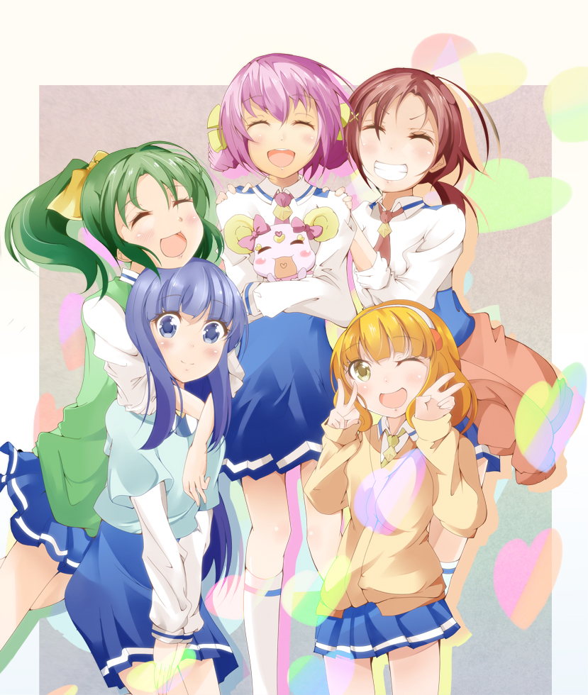 midorikawa nao, kise yayoi, aoki reika, hino akane, hoshizora miyuki, and 1 more (precure and 1 more) drawn by sakurai_toma