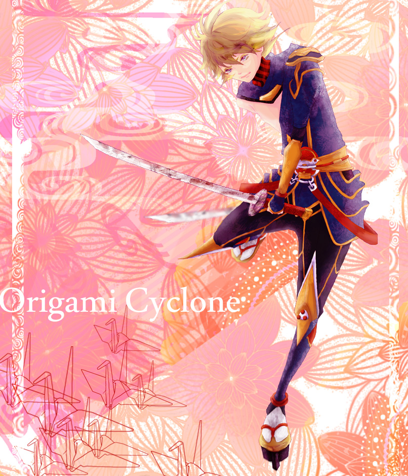 ivan karelin and origami cyclone (tiger & bunny) drawn by fffoyatu