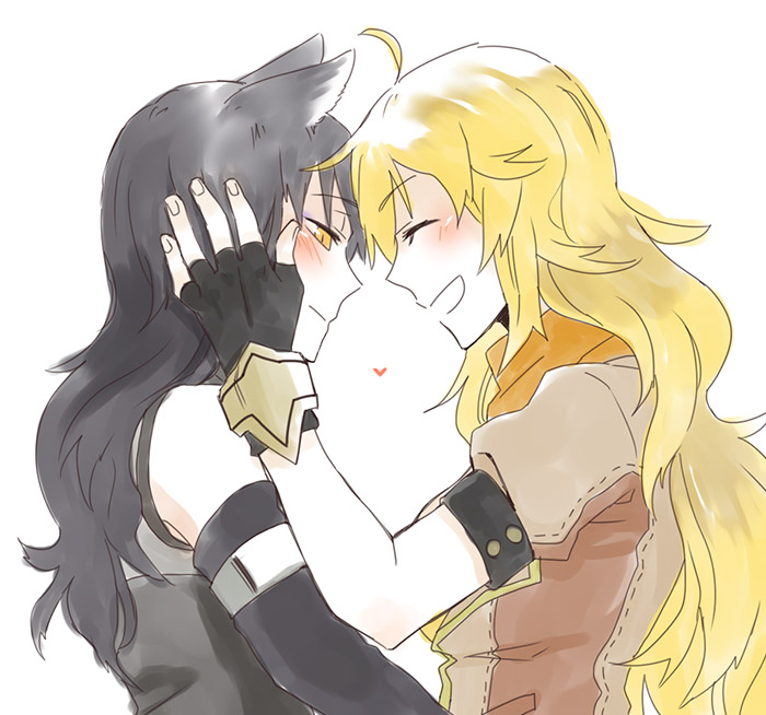 yang xiao long and blake belladonna (rwby) drawn by kuroda_(nanchara_flight)