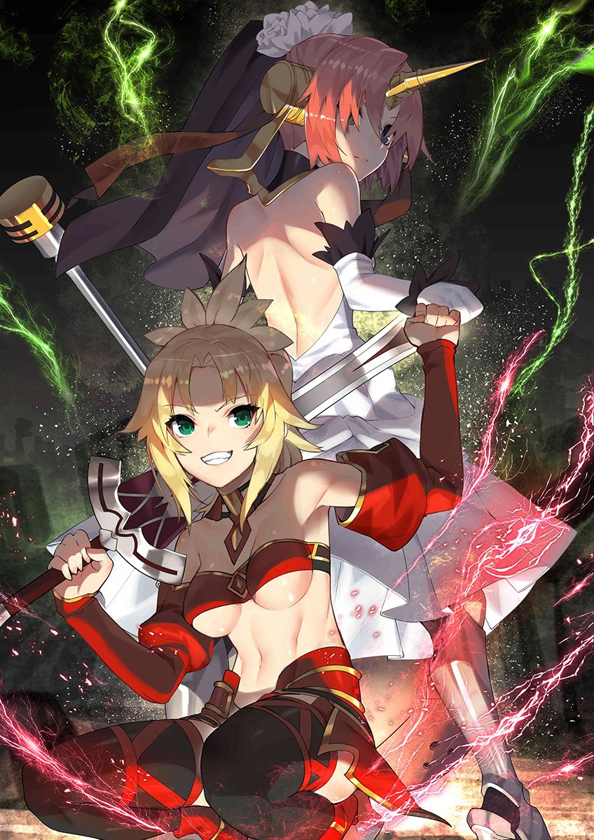 mordred and frankenstein's monster (fate and 2 more) drawn by scottie_(phantom2)